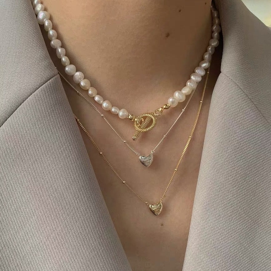 Echter Barockperlen-OT-Halsband, echter Süßwasser-Barockperlen-Halsband