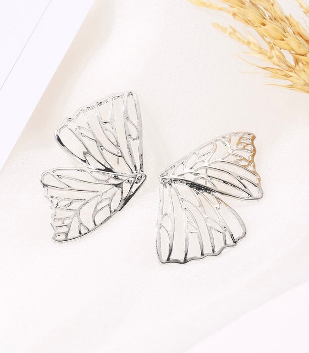 Statement Butterfly Earrings, Large Butterfly Earrings, Wedding Earrings