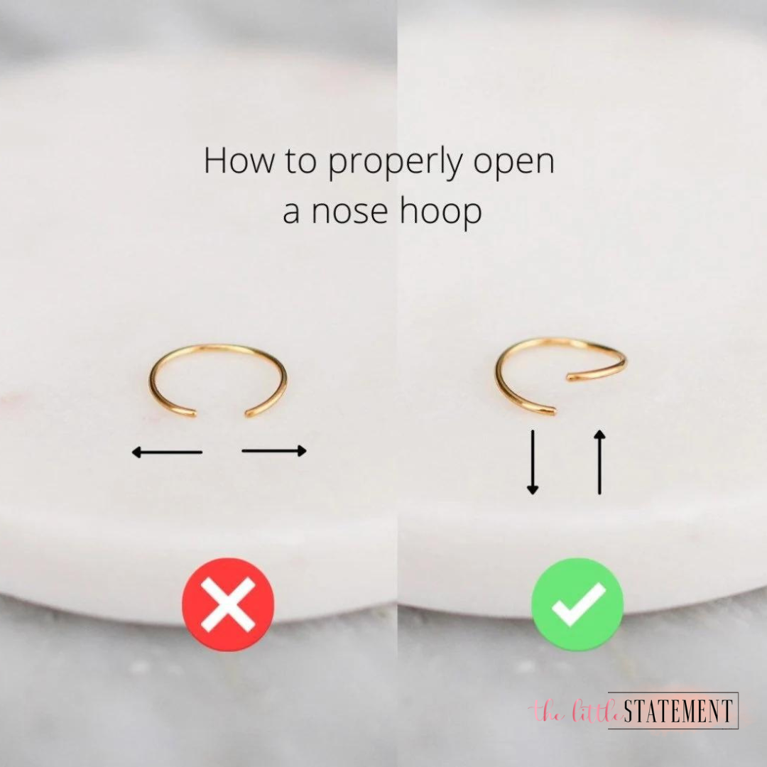 How to open 2025 a closed nose piercing