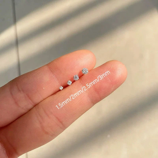 2mm nose stud diamond deals