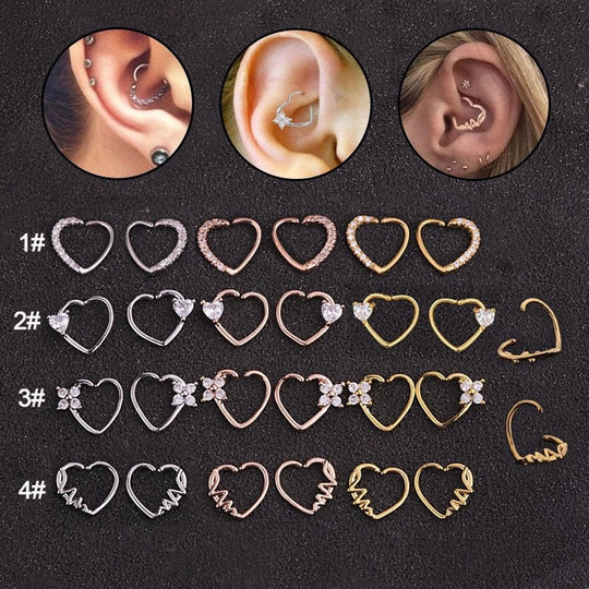 heart daith daith earrings canada
