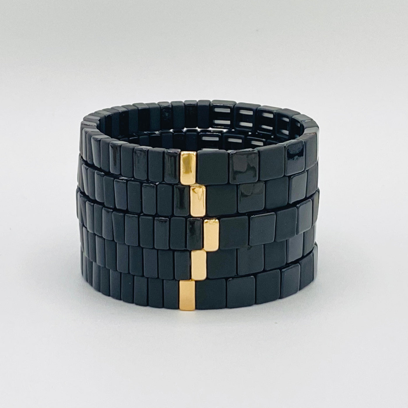 JETT | Handcrafted Enamel Tile Bracelet Set