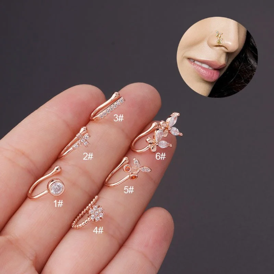 Rubber nose ring on sale