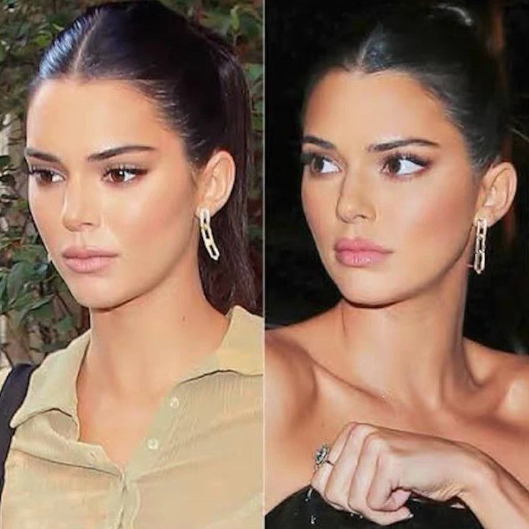 Kendall Jenner Chain Earrings, Chain Drop Statement Earrings, Everyday Earrings