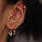 Boucles d’oreilles initiales, cadeaux personnalisés, boucles d’oreilles initiales, boucles d’oreilles lettre