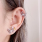 18K Gold Plated CZ Full Butterfly Earrings, Bridesmaid Earrings