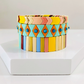 Ice Cream Color Enamel Tile Bracelet Sets, Colorblock Bracelets, Tile Beads Bracelets