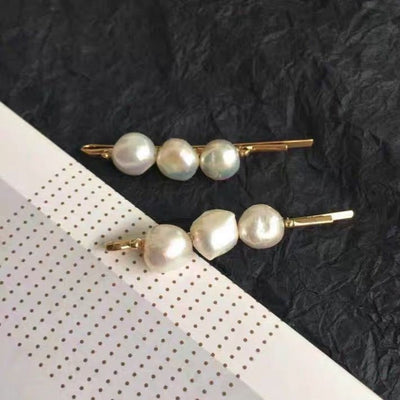 Freshwater Baroque Pearl Hair Clip in Gold or Silver, Bridesmaid Gifts, Hen Do Gift