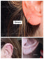 6/8/10mm Sparkly CZ Huggie Hoop Earring, Conch Hoops, Cartilage Hoop