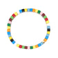 Narrow Dark Mix Rainbow Enamel Tile Beads, Colorblock Bracelets, Enamel Beads, Trendy Tila, Stretch Bracelets, Bohemian Bracelets, Tile Beads