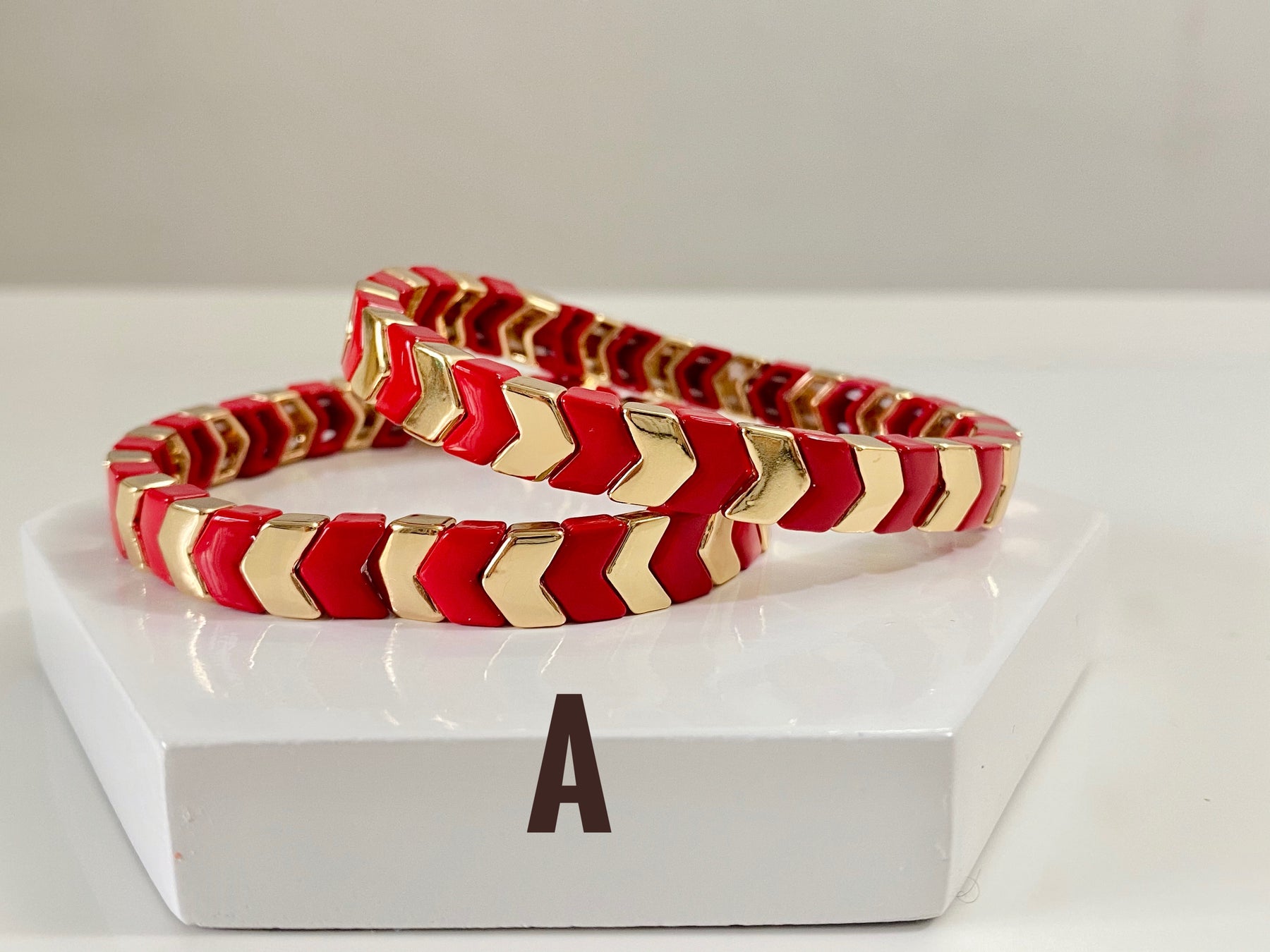 Colorblock Arrow Multi-Color Arrow Enamel Tile Beads, Colorblock Bracelets, Enamel Bead ...