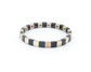Bracelet de perles de tuile d’émail d’or arc-en-ciel mince de 6 mm, bracelets colorblock, perles d’émail, Tila tendance