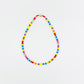 Dunklere Regenbogen-Emaille-Fliesenperlen-Halskette, Tila-Fliese, Colorblock-Halsband