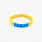 Regenbogenfarbenes Emaille-Fliesenarmband, Farbblock-Armbänder, Fliesenperlen-Armbänder
