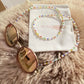 Perles de graines arc-en-ciel Bracelet solaire en perles d’eau douce, chaîne de masque de perles