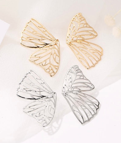 Statement Butterfly Earrings, Large Butterfly Earrings, Wedding Earrings