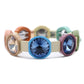 Übergroßes Regenbogen-Kristall-Emaille-Fliesenarmband, Colorblock-Armbänder, Fliesenperlen-Armbänder